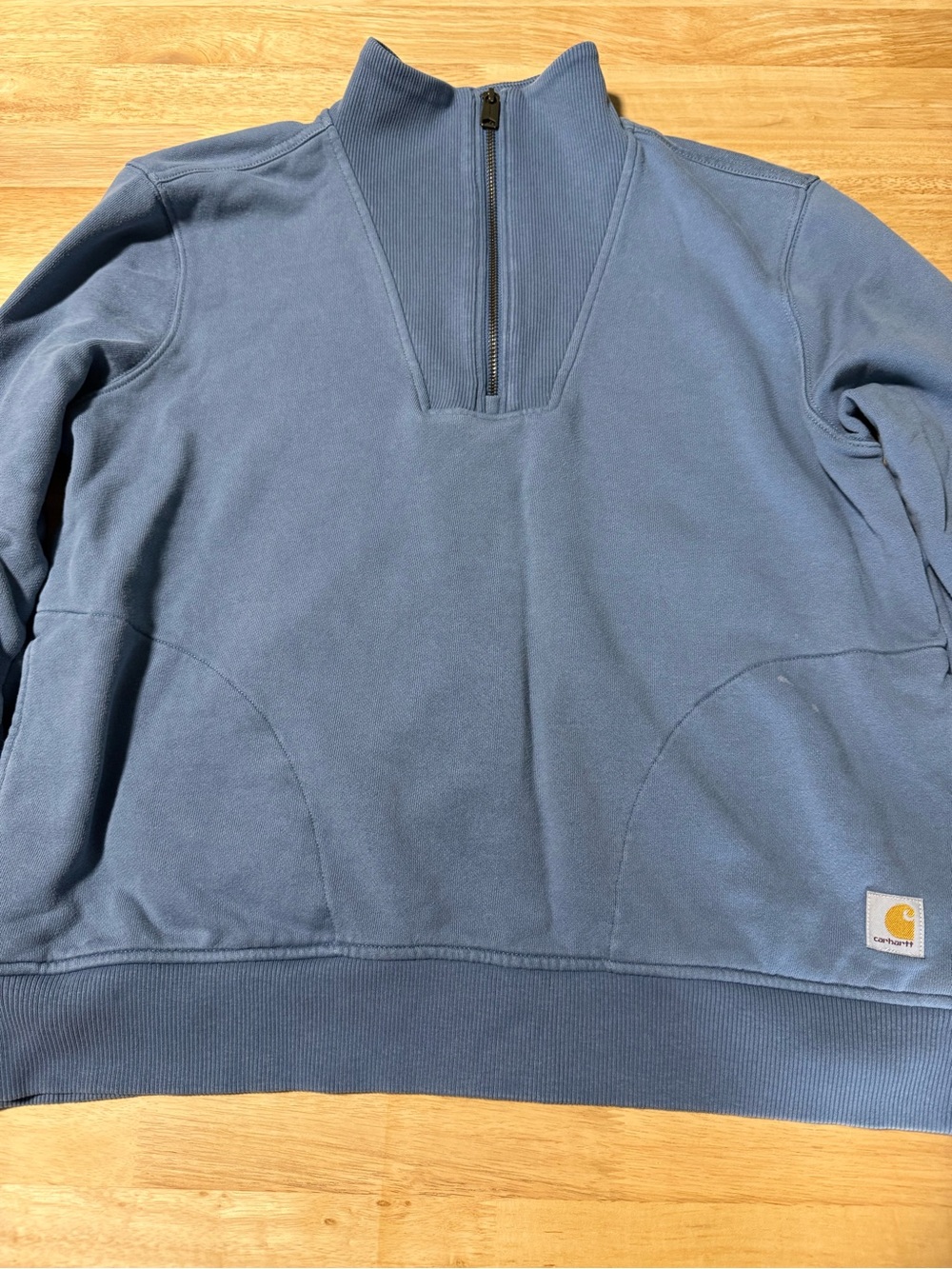 Carhartt Women’s Tencel Fiber Series Quarter Zip Pullover Blue